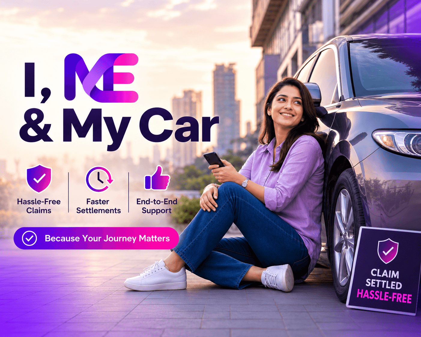 I, MechPro and My Car campaign with a customer beside her car